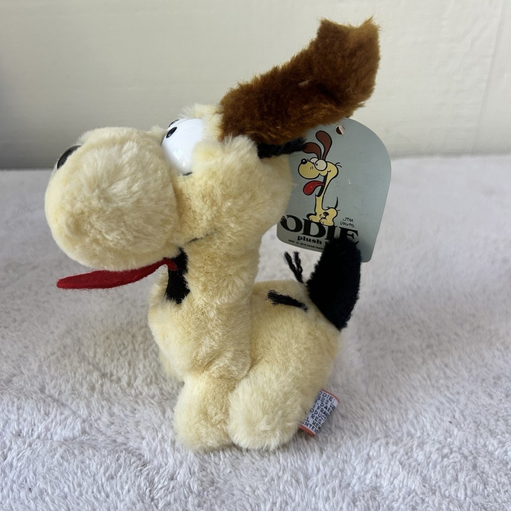 Vintage Garfield Odie 1983 Plush Dakin 10" Stuffed Animal Toy Dog NWT